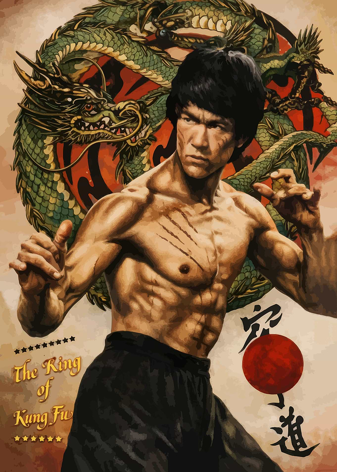 Bruce Lee The King of Kung Fu Poster
