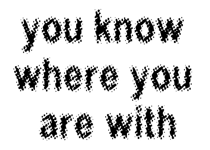 Text Art with Dotted Letters