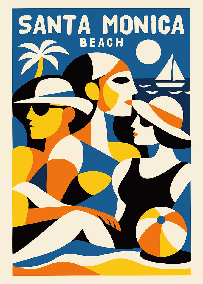 Santa Monica Beach Art
