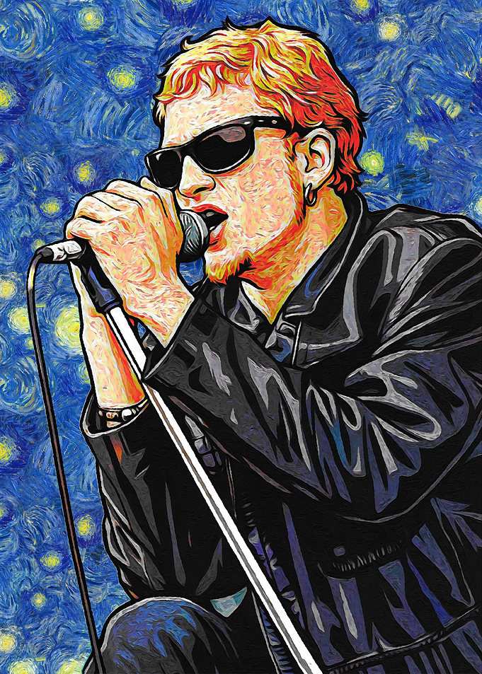 Layne Staley Van Gogh Style Portrait