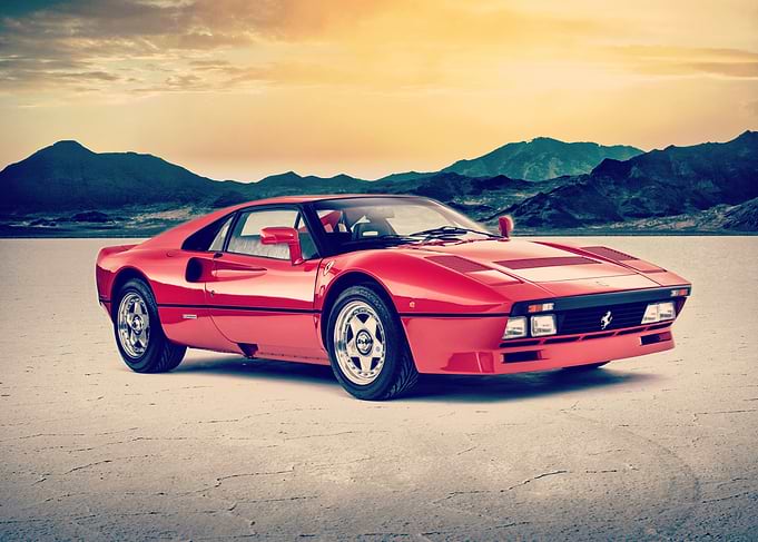 The 288 GTO on Salt Flats