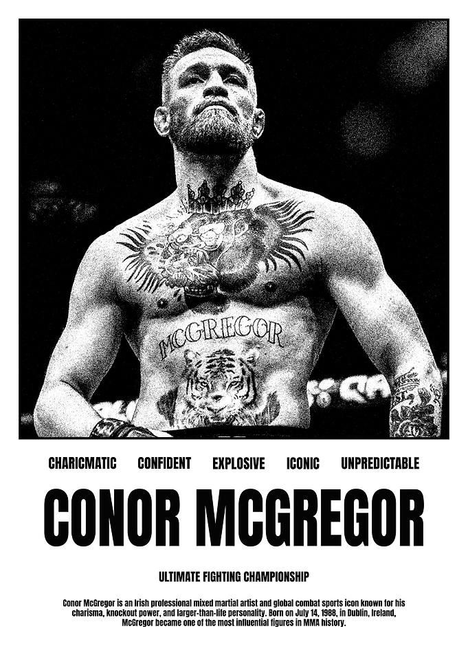 Conor McGregor UFC Poster