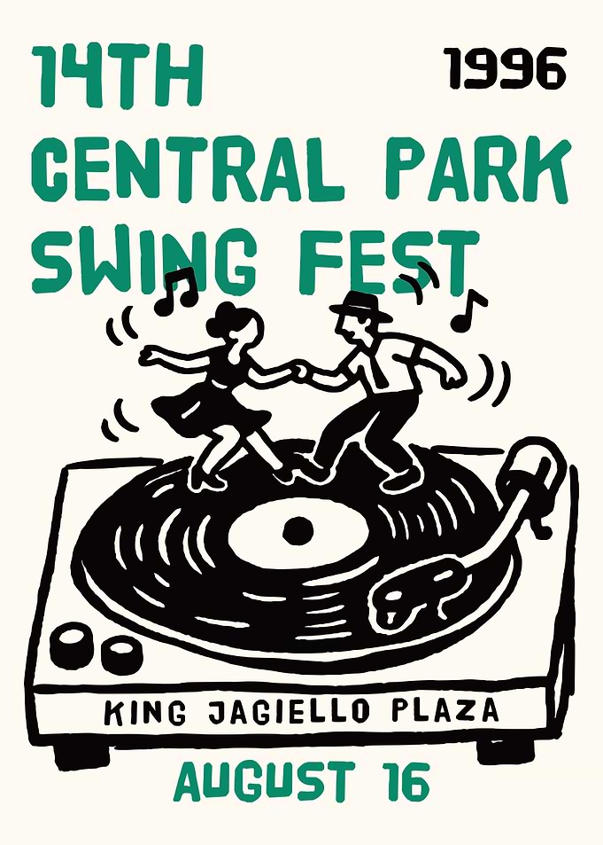 14th Central Park Swing Fest Poster