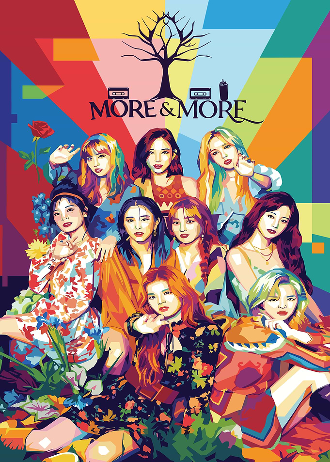 TWICE 'MORE & MORE' Pop Art