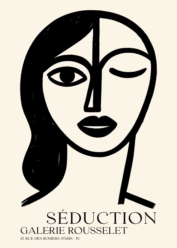 Abstract Face Poster