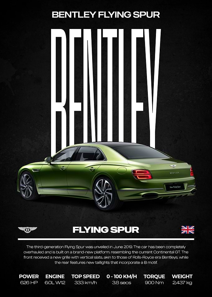 Bentley Flying Spur Poster