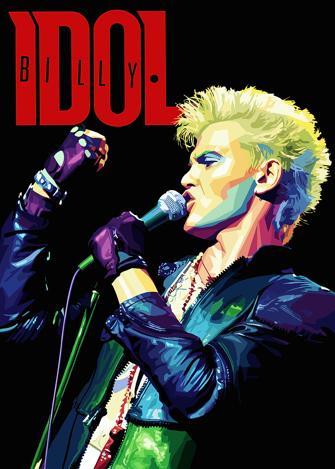 Billy Idol Pop Art Portrait