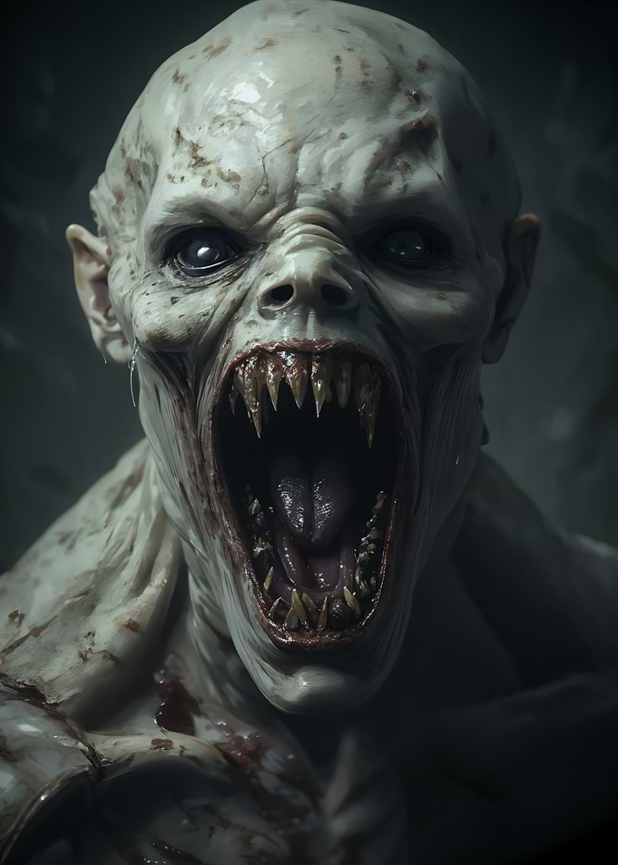 Horrifying Monster Close-Up