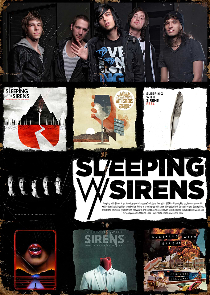 Sleeping With Sirens Band Collage