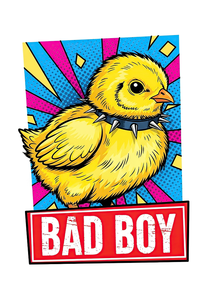Bad Boy Chick with Spiked Collar