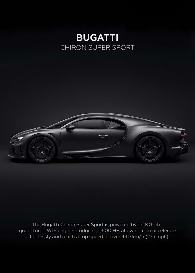 Car Bugatti Chiron Super Sport