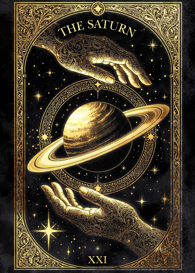 The Saturn Tarot Card