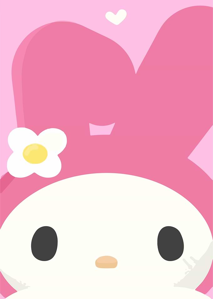 My Melody Close-up with Flower