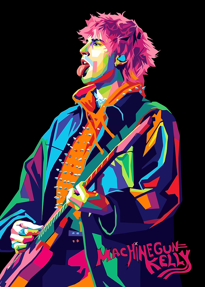 Machine Gun Kelly Pop Art Portrait