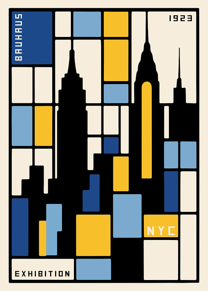 Bauhaus NYC Exhibition Poster