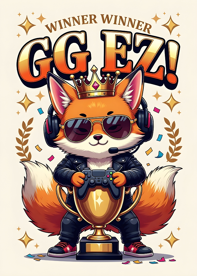 Gaming Fox Winner Trophy
