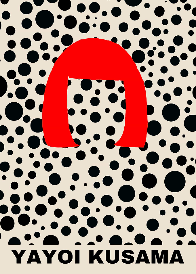 Yayoi Kusama Pop Art Poster