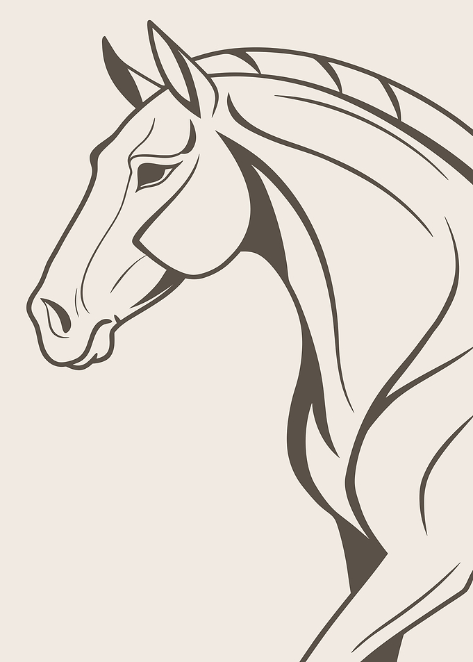 Stylized Horse Head Silhouette