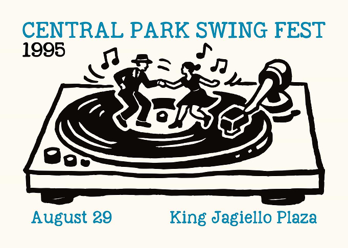 Central Park Swing Fest 1995 Poster