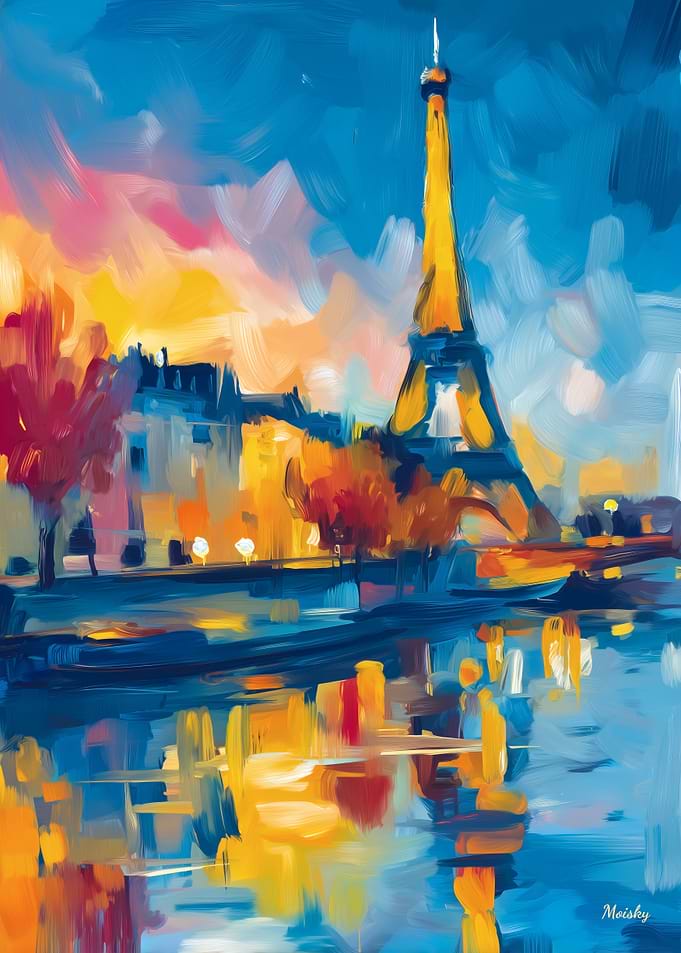 Eiffel Tower at Sunset