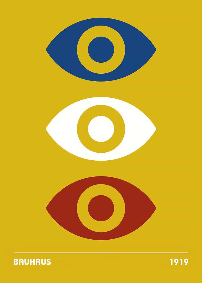 Bauhaus Eyes Poster