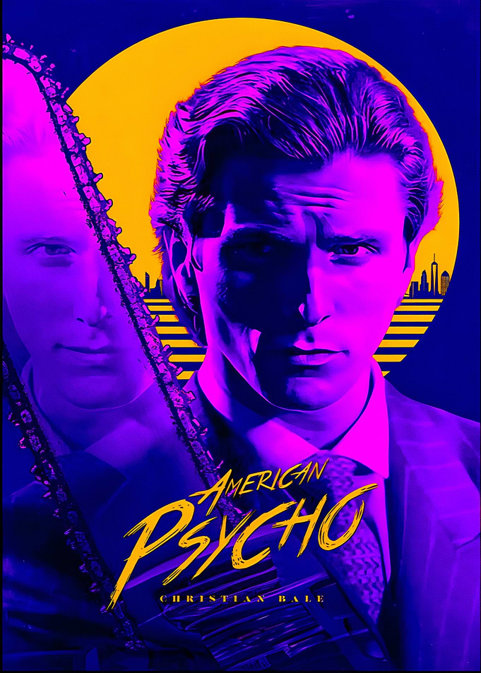 American Psycho Christian Bale Poster