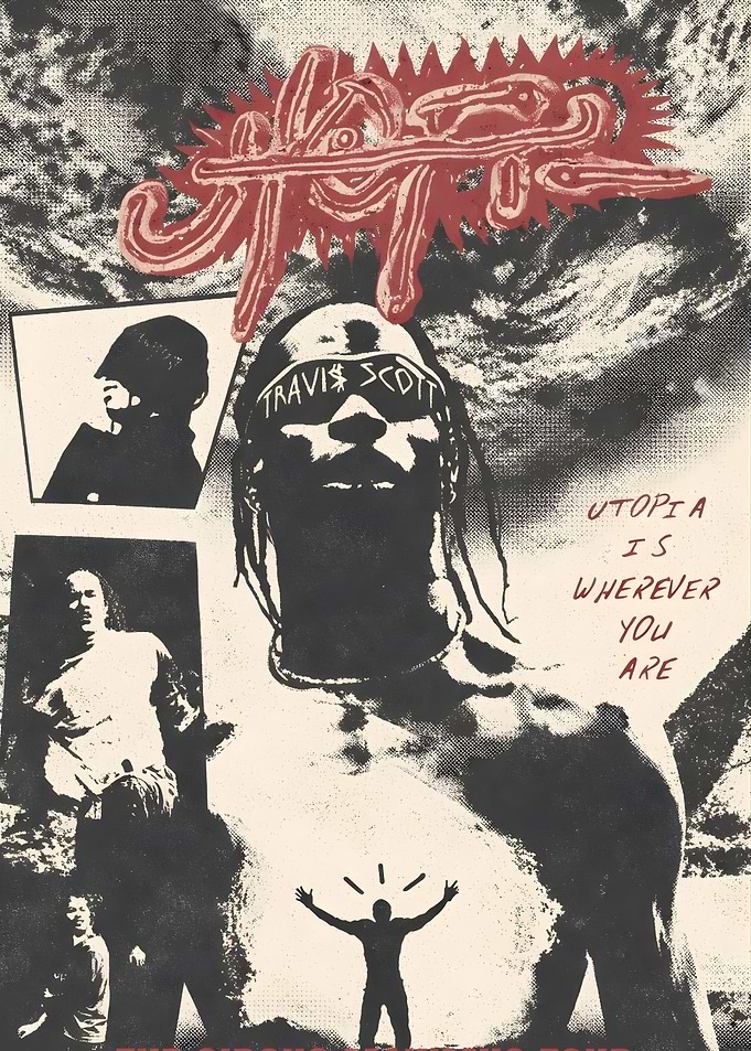 Travis Scott Utopia Tour Poster