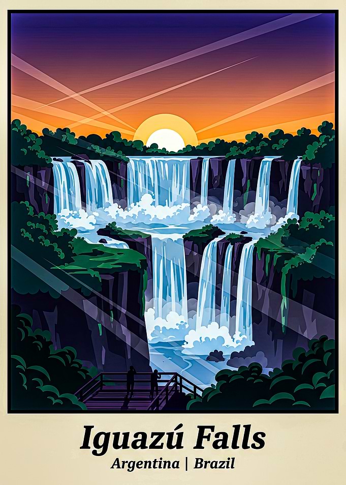 Iguazú Falls Sunset