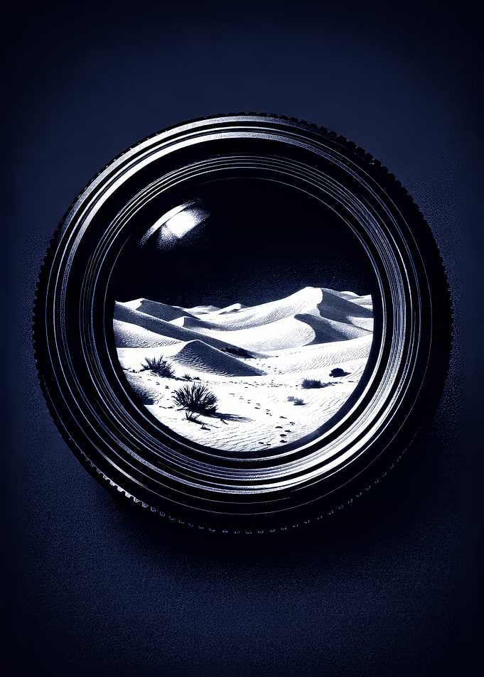 Desert Dunes Through Camera Lens