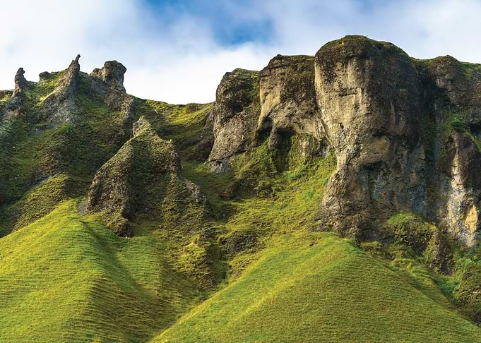 Mossy Cliffs and Grassy Hills