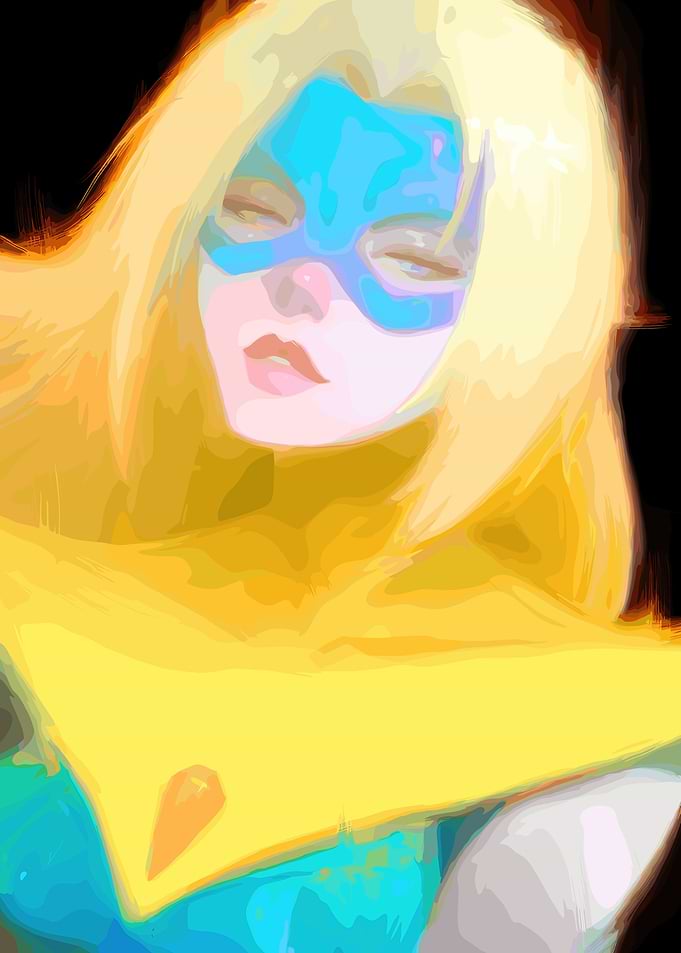 Anime Style Woman with Mask