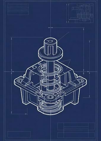Mechanical Blueprint of a Spring-Loaded Device