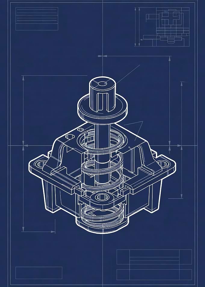 Mechanical Blueprint of a Spring-Loaded Device