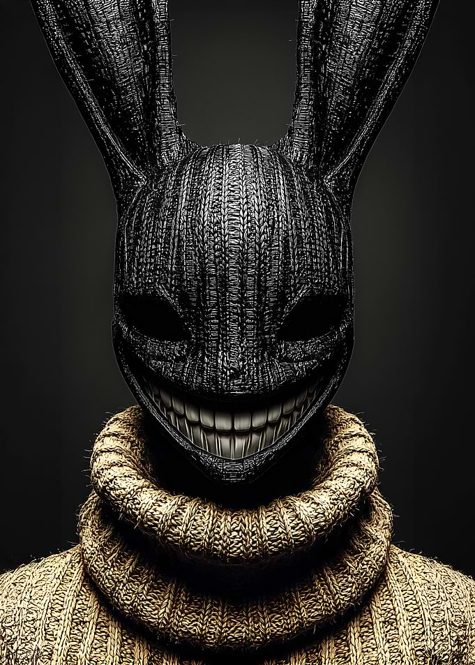 Creepy Bunny Mask with Sweater