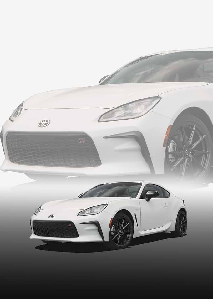 White Toyota GR 86 Sports Car