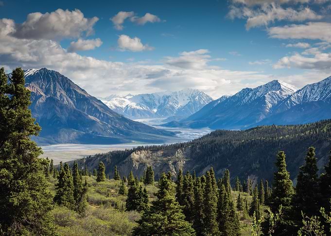 Majestic Mountain Valley Landscape