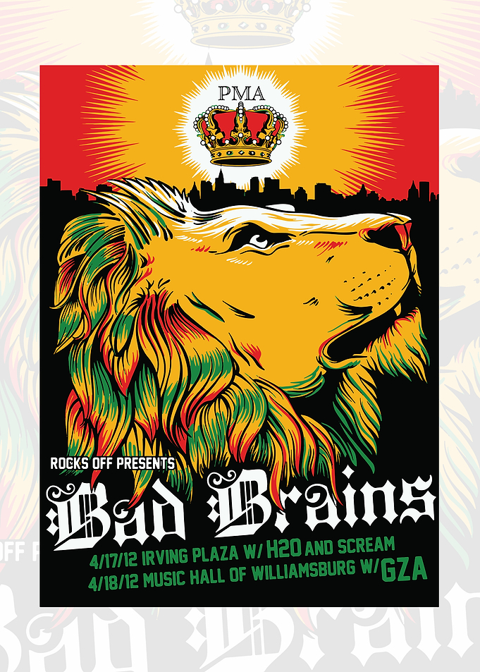Bad Brains Lion Concert Poster