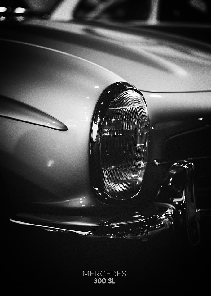 Mercedes 300 SL Headlight
