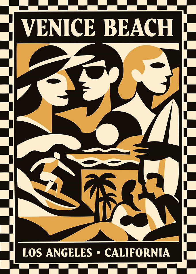 Venice Beach Los Angeles California Poster