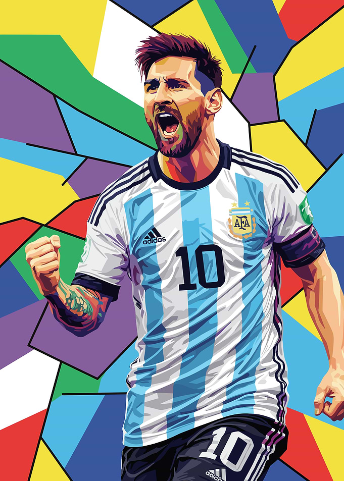 Lionel Messi in Argentina Jersey