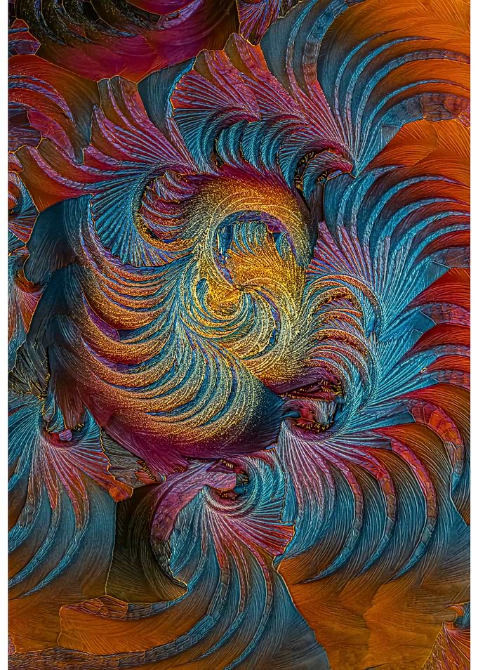 Abstract Swirling Frost Pattern