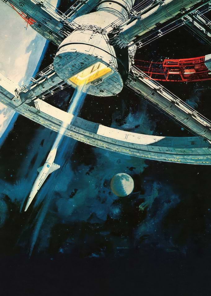 Space Station and Spaceship