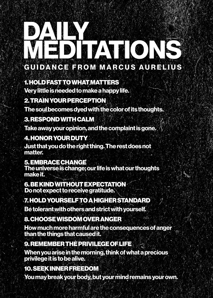 Daily Meditations Inspired by Marcus Aurelius