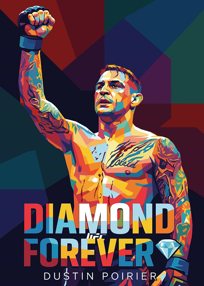 Dustin Poirier 'Diamond Forever' Pop Art