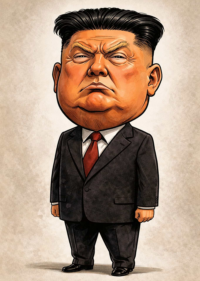 Caricature of a Politician in a Suit