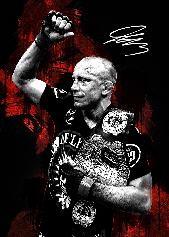 Georges St-Pierre with Championship Belt