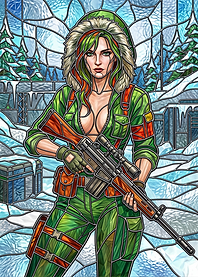 Winter Soldier with Sniper Rifle