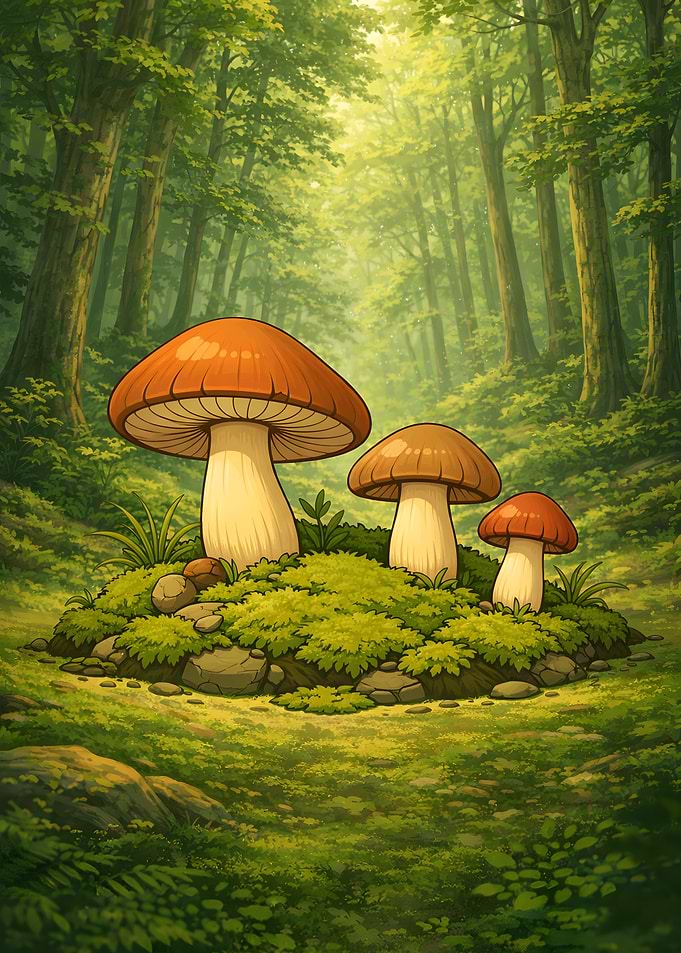 Enchanted Forest Mushrooms