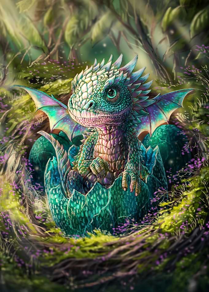 Prism Hatchling — Baby Dragon