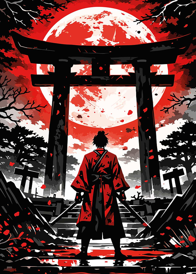 Samurai Blood Moon